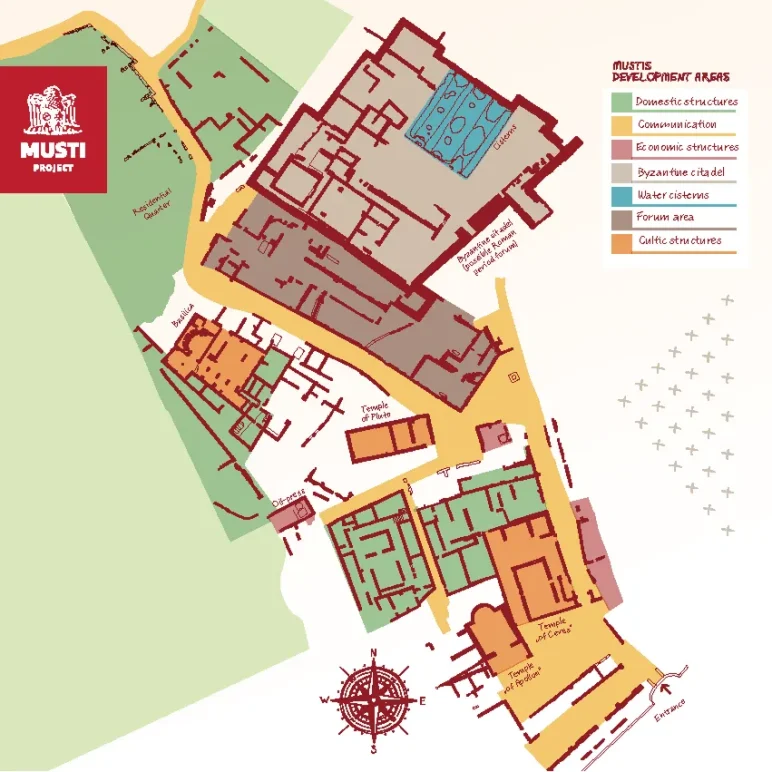 MUSTI mapa wykopalisk